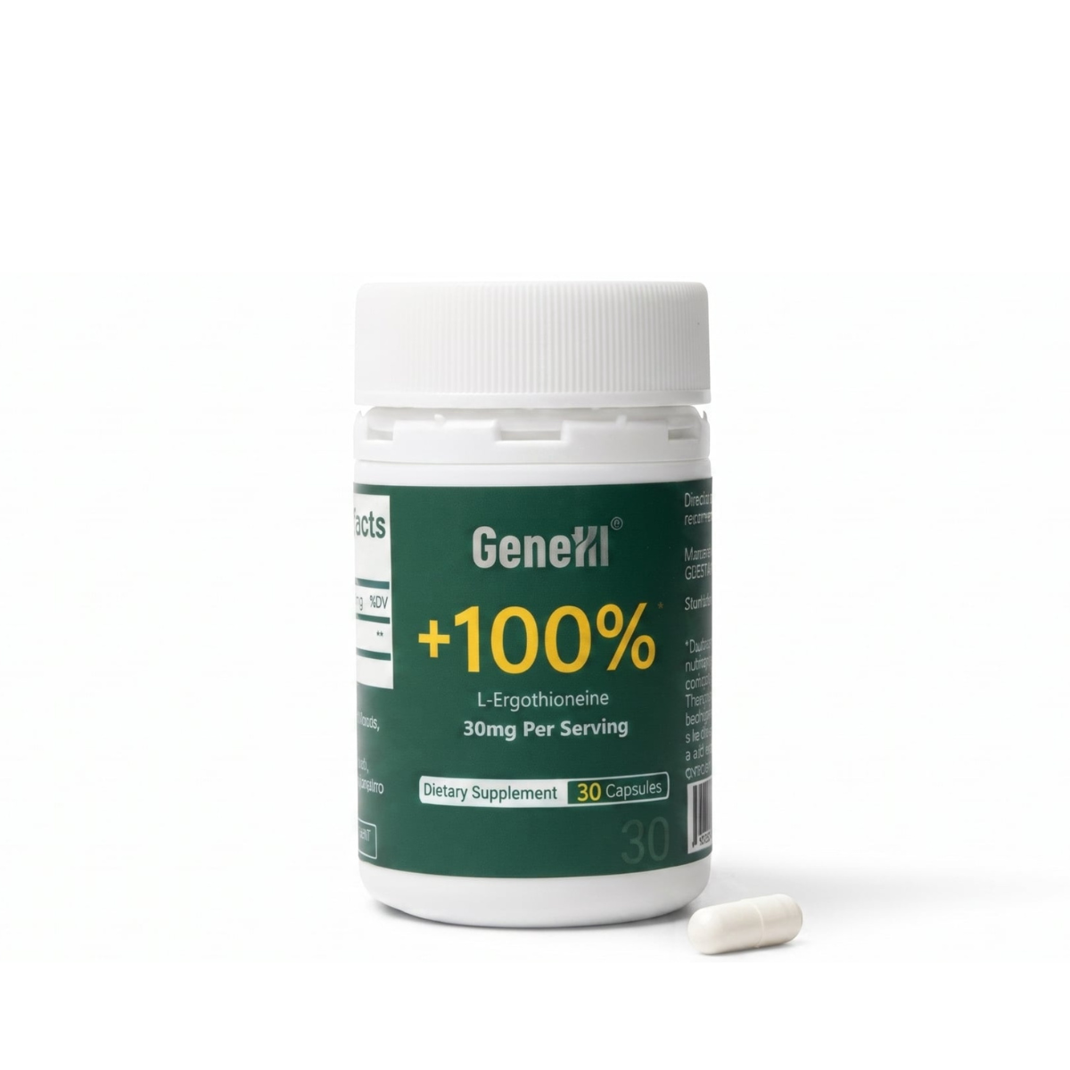 ergothioneine glutathione supplement GeneIII® L-Ergothioneine 30mg BP Serum Lycopene Hydrating Dong Quai Flavor:Blueberry
