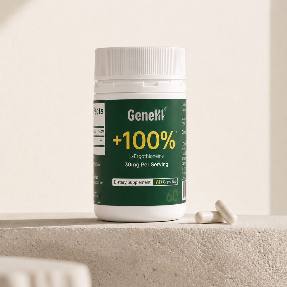 GeneIII L-Ergothioneine 30mg bottle, 60 capsules