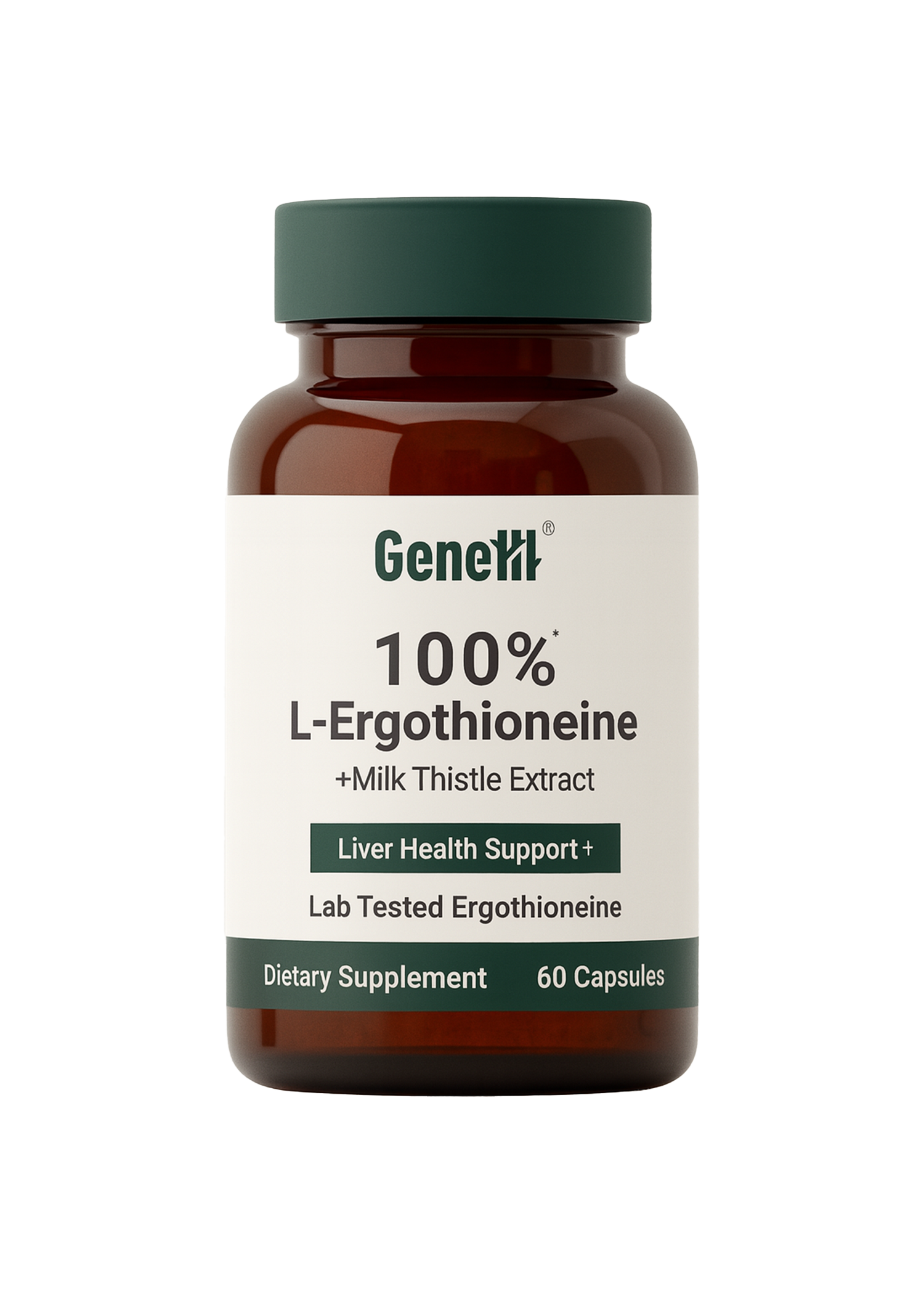 L-Ergothioneine + Milk Thistle | GeneIII – Liver & Cellular Health Support