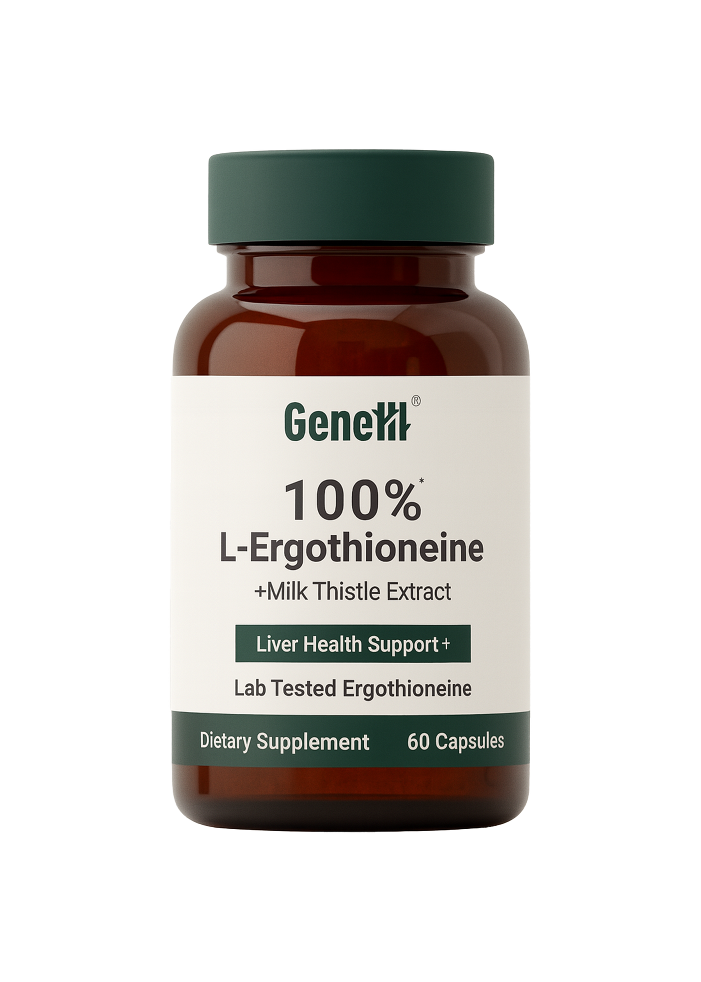 L-Ergothioneine + Milk Thistle | GeneIII – Liver & Cellular Health Support