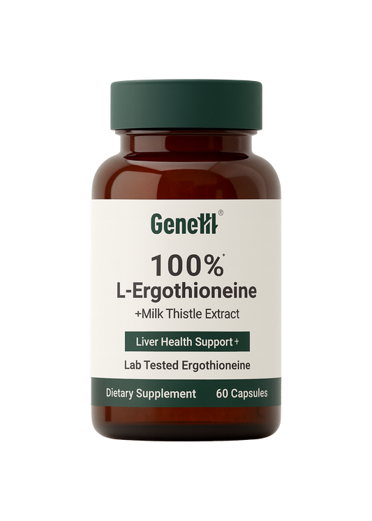 L-Ergothioneine + Milk Thistle | GeneIII – Liver & Cellular Health Support