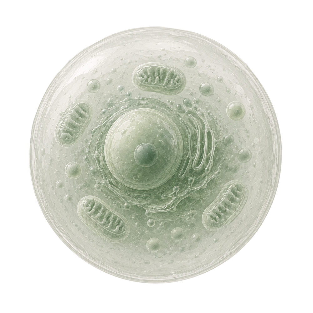 Illustration of a cell and its organelles