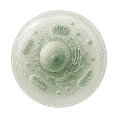 Illustration of a cell and its organelles